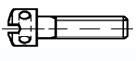 śruby z łbem walcowy rowkiem i otworami